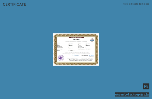 Seychellen-Heiratsurkunde: Beispiel-Word- und PDF-Datei (Vorschau)